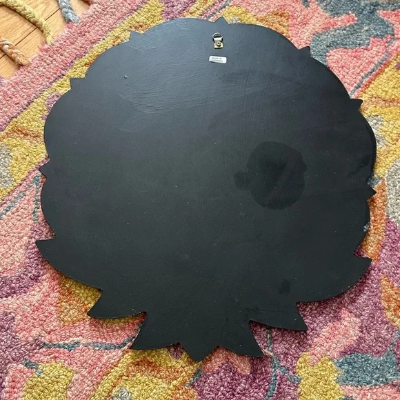 Vintage 15.5" Crackled Wood Handcarved Gold and Black Buddha Wall Art Indonesia - Picture 4 of 15